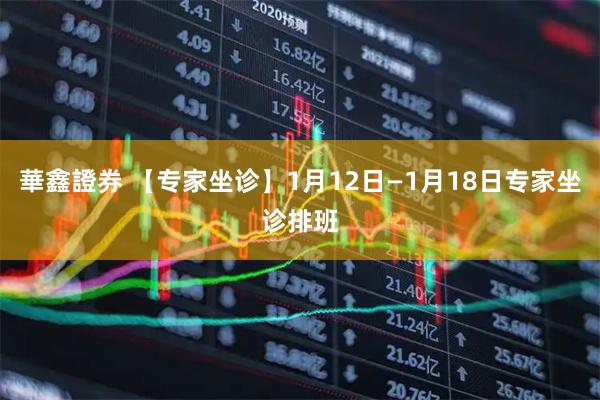 華鑫證券 【专家坐诊】1月12日—1月18日专家坐诊排班